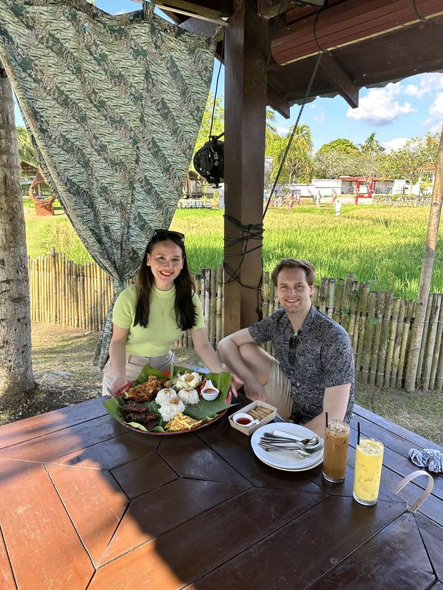 Authentic Malay cuisine by the paddy field