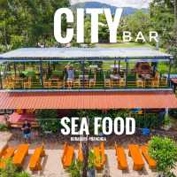 City Bar ร้านซีฟู้ดริมทะเล คุระบุรี พังงา