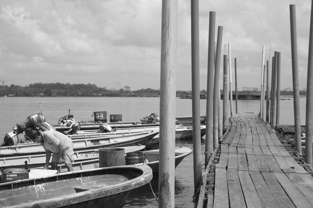 Singapore's Wooden Jetty