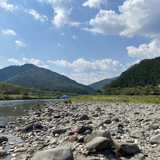 Japan River in Gifu RELAXING PLACE NO STRESS