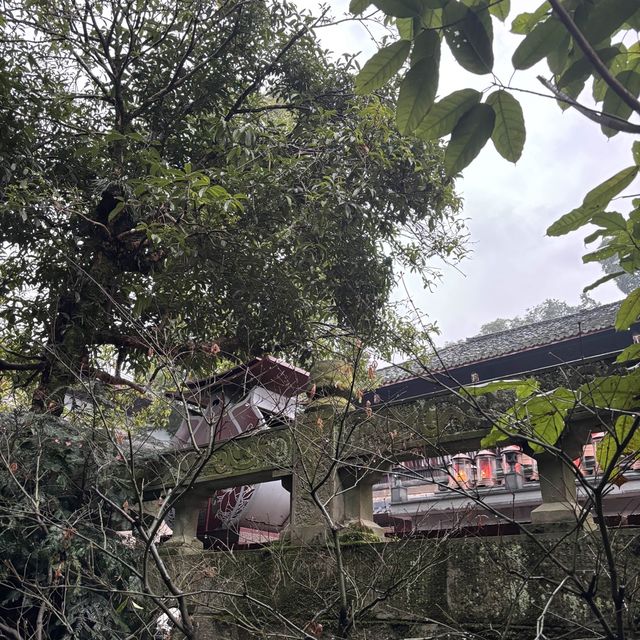 The ancient temple in Sichuan Province 