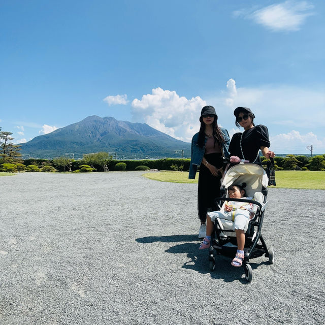 【鹿児島】桜島を臨める日本を代表する大庭園