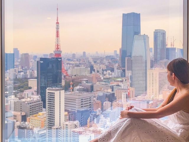 Tokyo tower view at Park Hotel Tokyo