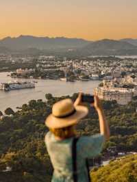 Mansapurna Karni Mata Ropeway ชมวิว udaipur มุมสูง