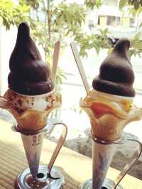 【北九州カフェ】季節のソフトクリームも定番ソフトクリームも濃厚で美味しい🍦
