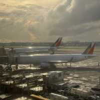 Sipping Aromatic Coffee with a View at Manila Airport
