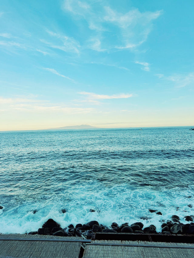 【温泉】波打ち際の絶景露天温泉♨️黒根岩風呂🌊