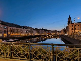 The city beautifully combined with canals - Gothenburg.
