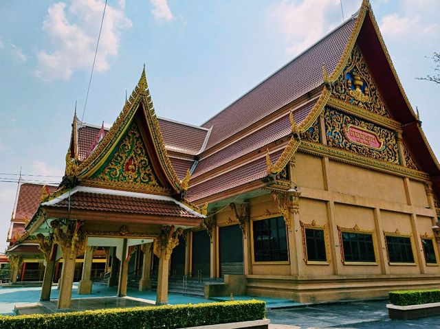 泰國曼谷湄南河畔歷史古跡寺廟Wat Bang Prathun Nok，適合拍照📸打卡冥想