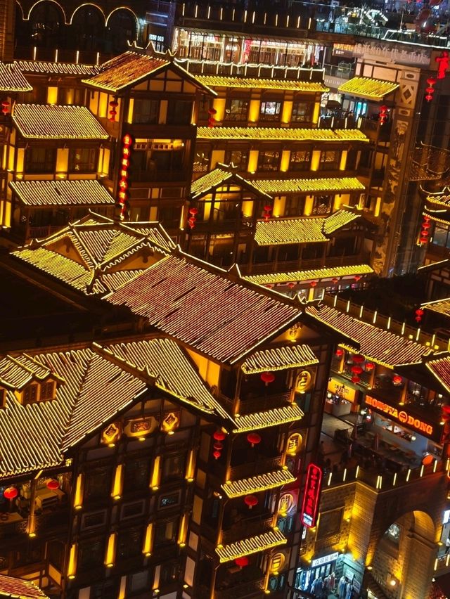 Unique old town on the slope of a hill,Hongya Cave