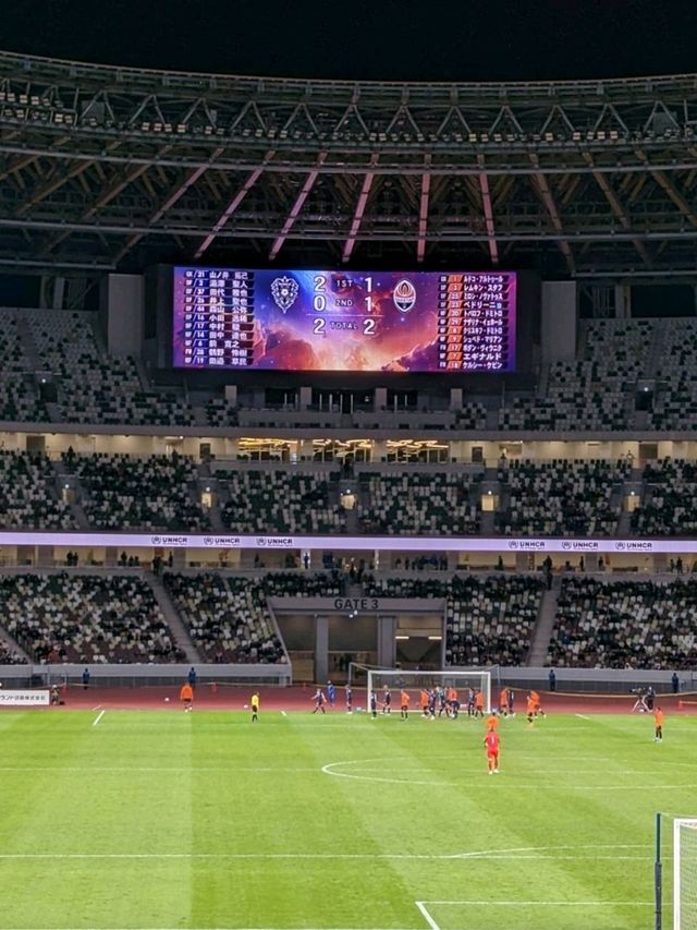 味の素スタジアムでサッカー観戦