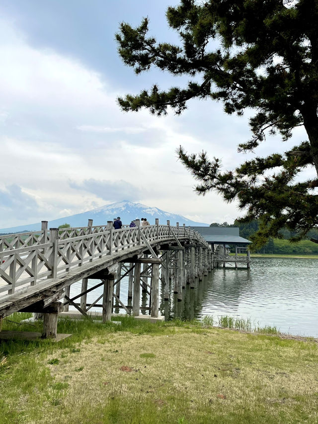 【青森×鶴の舞橋】CMで話題 日本一の三連太鼓橋