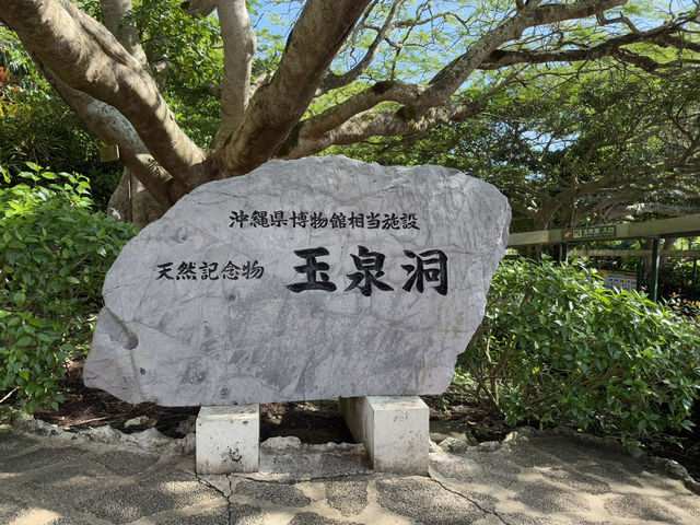 **日本沖繩玉泉洞：神秘又夢幻的地下奇景！🌿✨**  