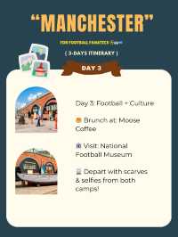 Manchester 3-days itinerary 🫧