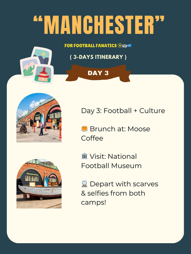 Manchester 3-days itinerary 🫧