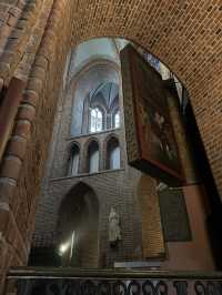 Cathedrals with blue onion cap in Poznan 