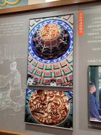 Various construction materials at The Exhibition of The Hall of Prayers for Good Harvests