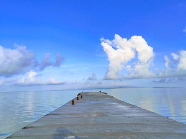 竹富島　西桟橋からの海