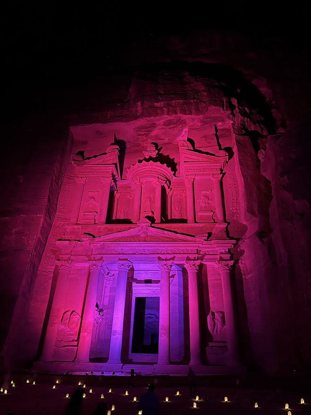 🌙 Petra by Night – A Magical Experience in the Rose-Red City