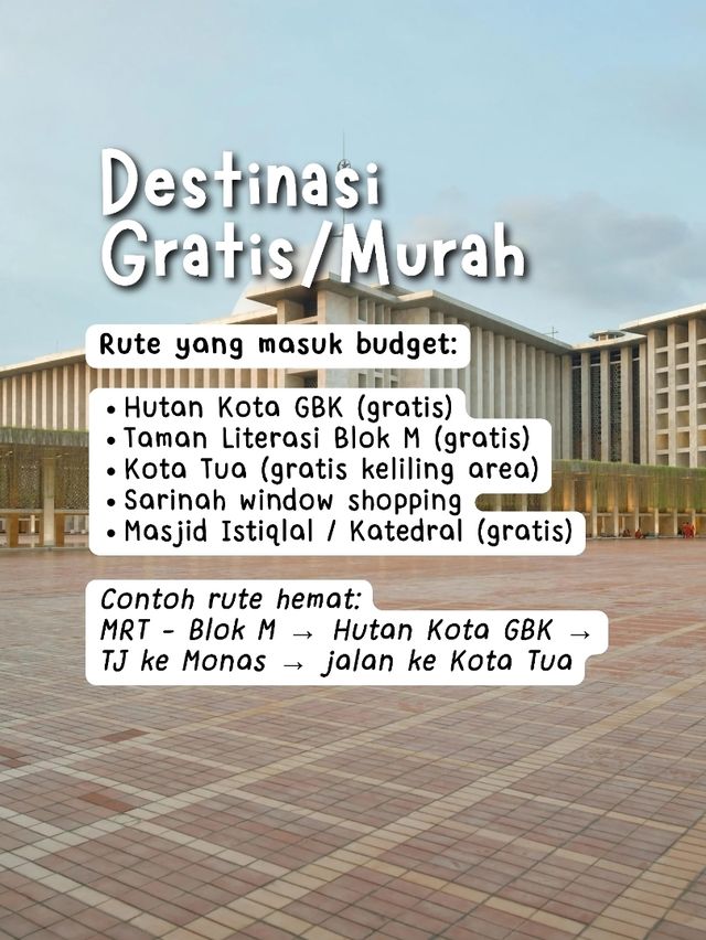 Healing Sehari di Jakarta Modal 50K Aja!