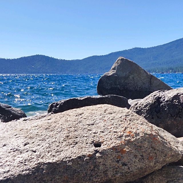 Sunny day in the lake