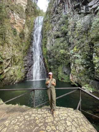 ドミニカ共和国のAguas Blancasの滝