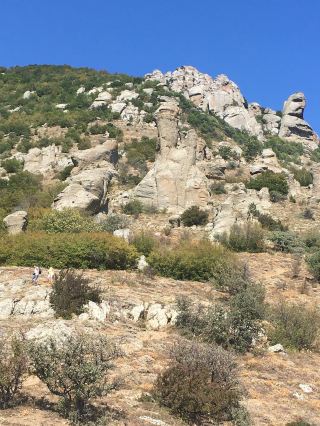 Mount Demerdzhi in Crimea is a popular place for hiking. 