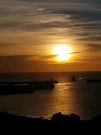 Sunrise over the Port of Dover! 