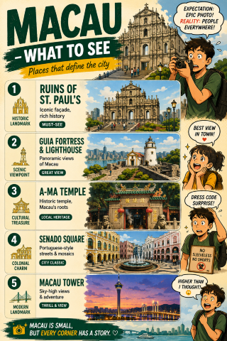 🗺️ 澳門旅遊攻略 | 初次造訪指南