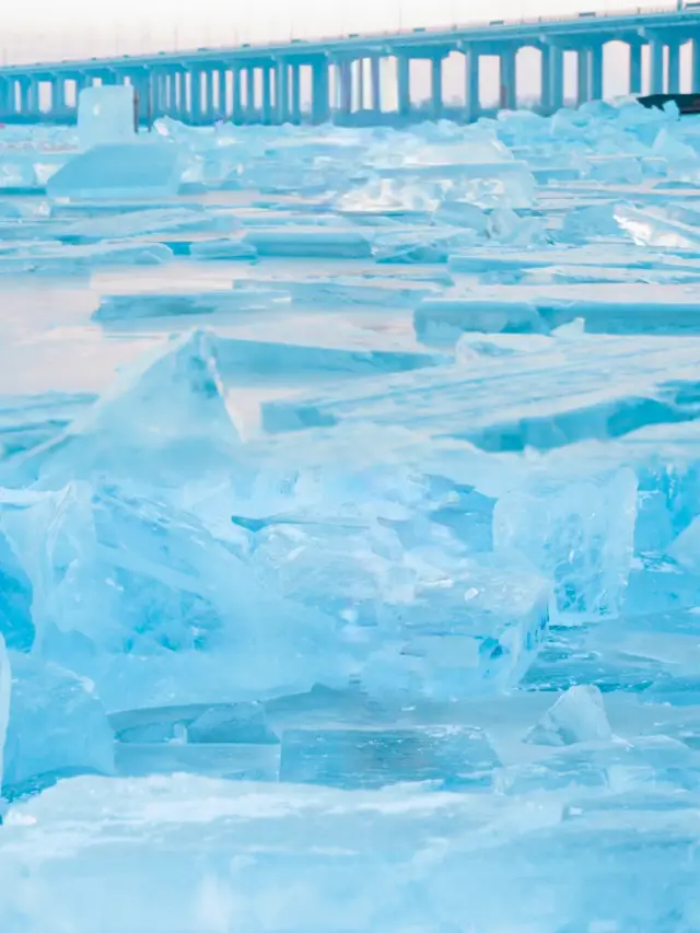 It's not Iceland! This is the diamond sea unique to Harbin