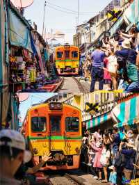 The market Dancing with trains 🚂 🇹🇭