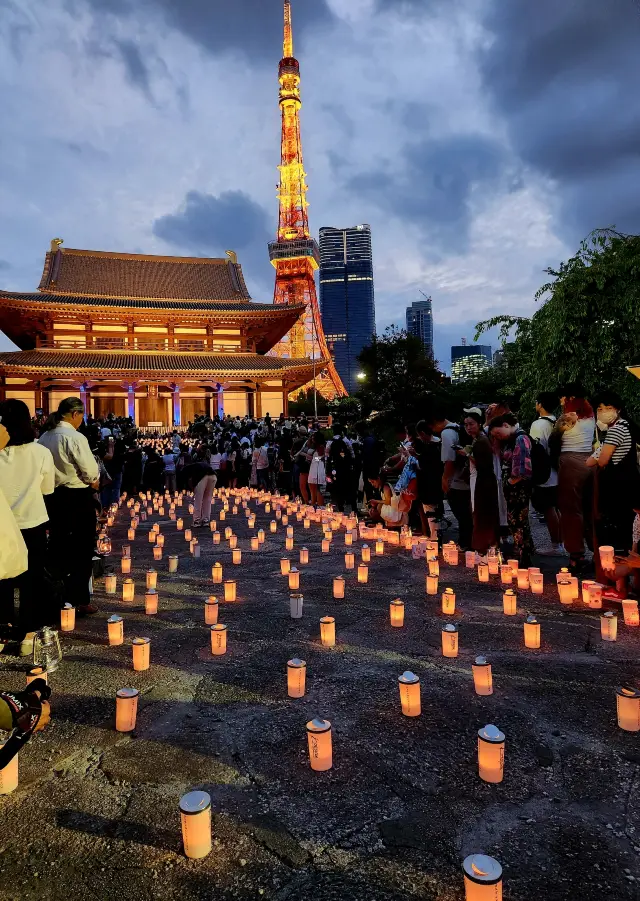 The annual limited Million Candle Night by Tokyo Tower