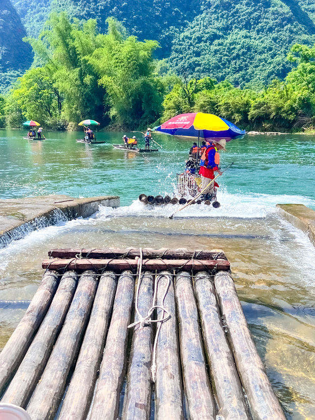 Encounter with Yulong River in Yangshuo📍Unexpectedly stumbled upon a fairy-tale treasure guesthouse nestled in the landscape painting🏔️