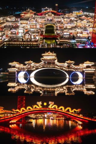Take a night tour of Hetou Old Street and experience the charm of the Tang Dynasty.