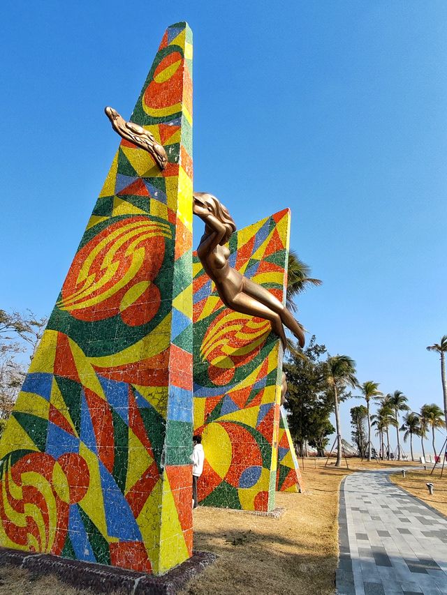 北海避寒之銀灘觀落日