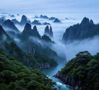雲霧繚繞的仙境之旅