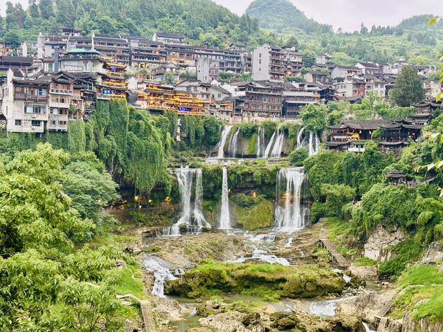 Majestic Furong Grand Waterfall in Hunan