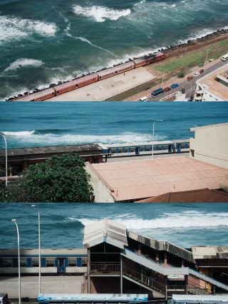 スリランカの海上小列車は、童話と現実の断絶