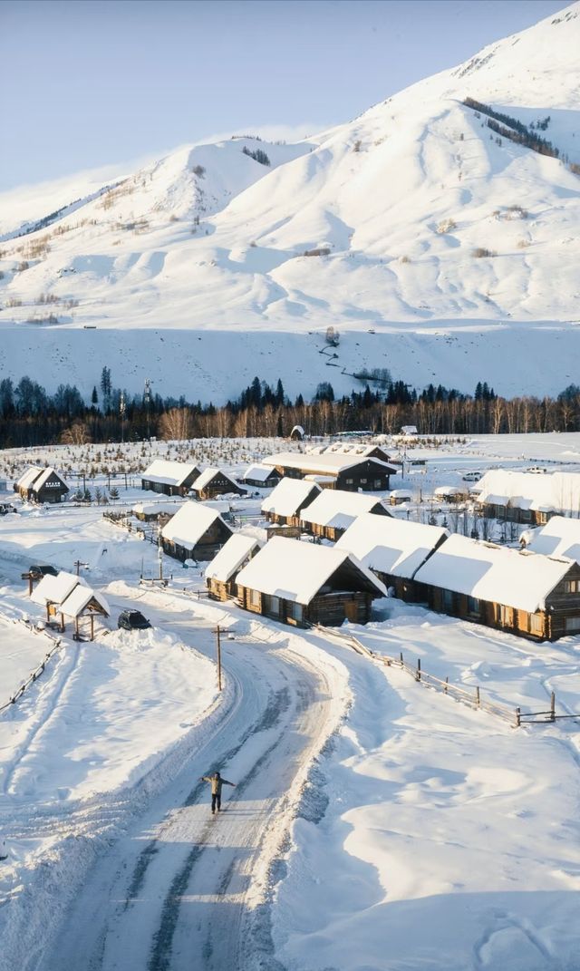 阿勒泰冬日童話滑雪雪蘑菇絕美機位攻略