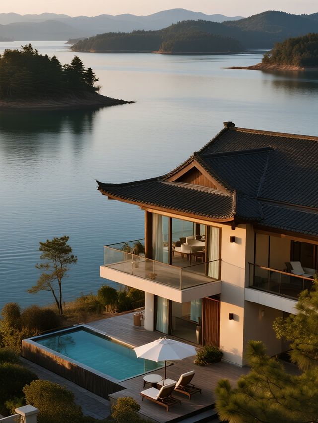 千島湖傾境民宿｜帶小孩住湖景房，泳池+火車超快樂