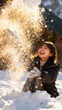 誰懂啊！畢棚溝把秋天和冬天揉在一起了！