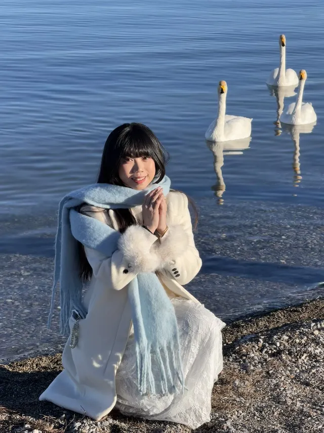 想跟賽里木湖說謝謝🫧人生照片有了！