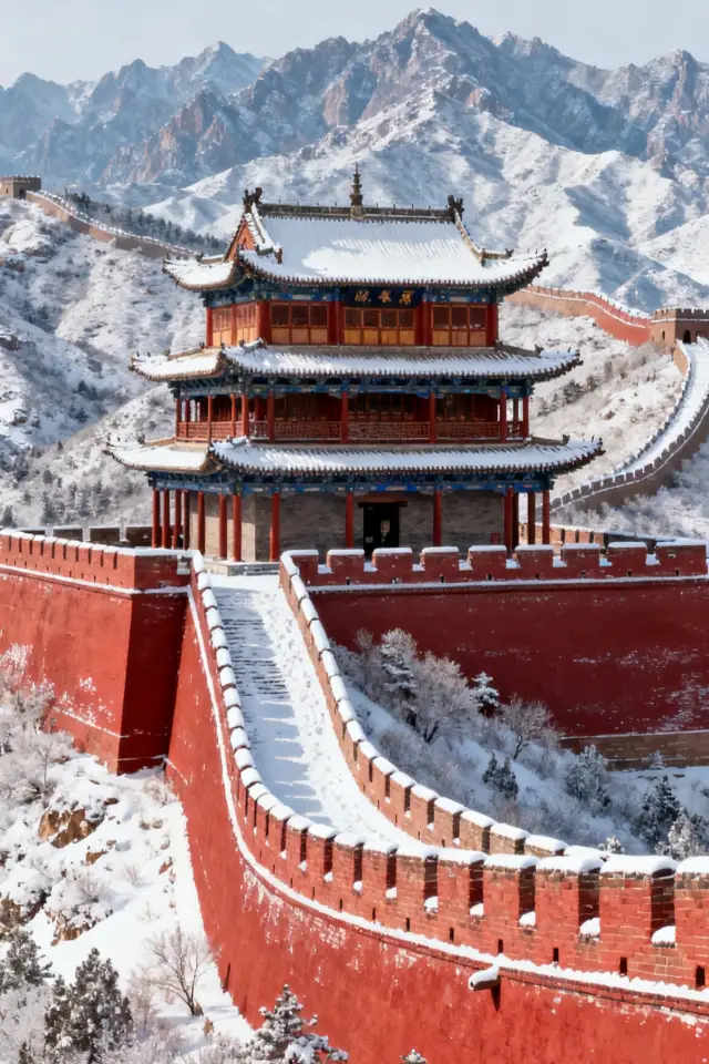 飛雪染長城，雄關美如畫｜冬日限定的震撼與浪漫