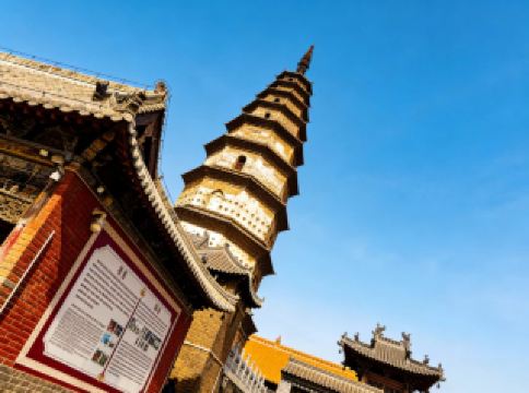 5위안으로 천년 선의를 만나다, 샹산사 복숭아꽃 시즌 정말 놀랍네요