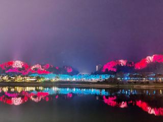 Night life of Leshan- The city lights just like real life paintings