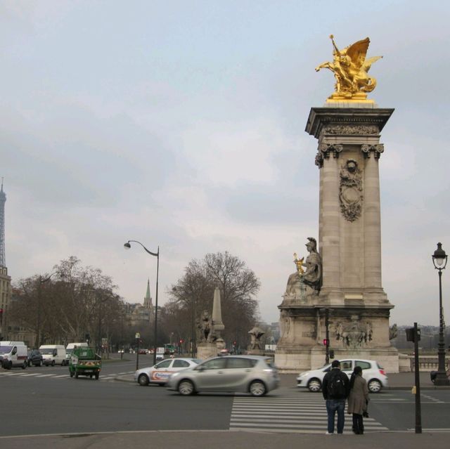 Beautiful Pont Alexandre III Bridge in Paris