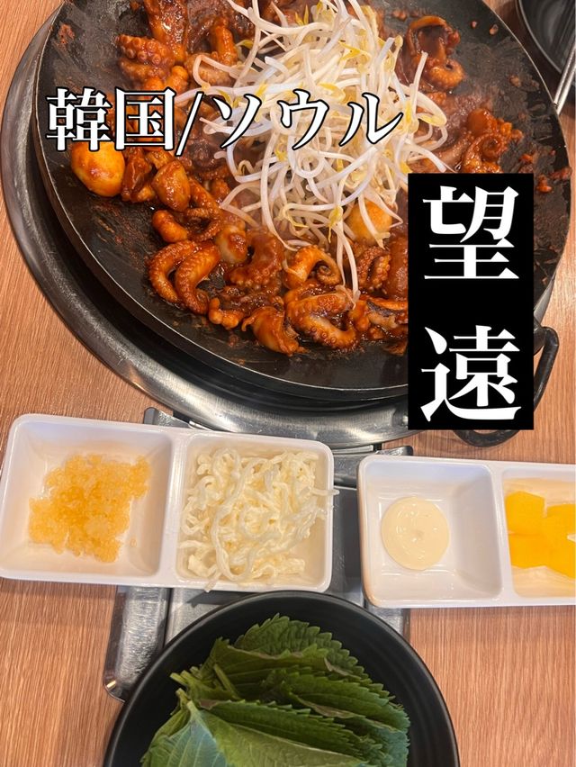 韓国/ソウル【望遠】とびっこ食べ放題!?美味しいチュクミ屋さん🐙