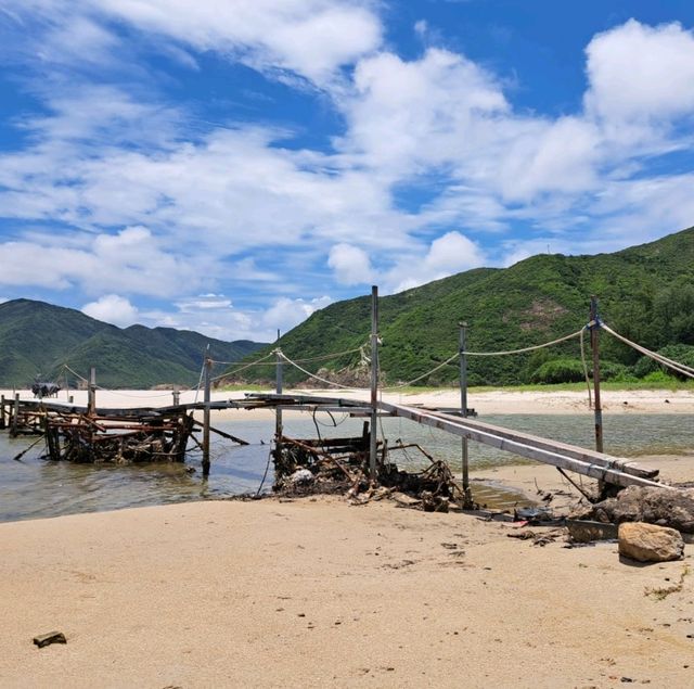 📸西貢鹹田灣💕美麗沙灘✨️清澈海水🏞享受大自然🌄