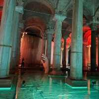 Exploring the Basilica Cistern at Istanbul