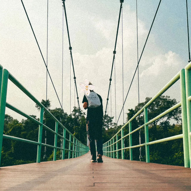 สะพานเเขวนที่ยาวที่สุดในภาคอิสาน
